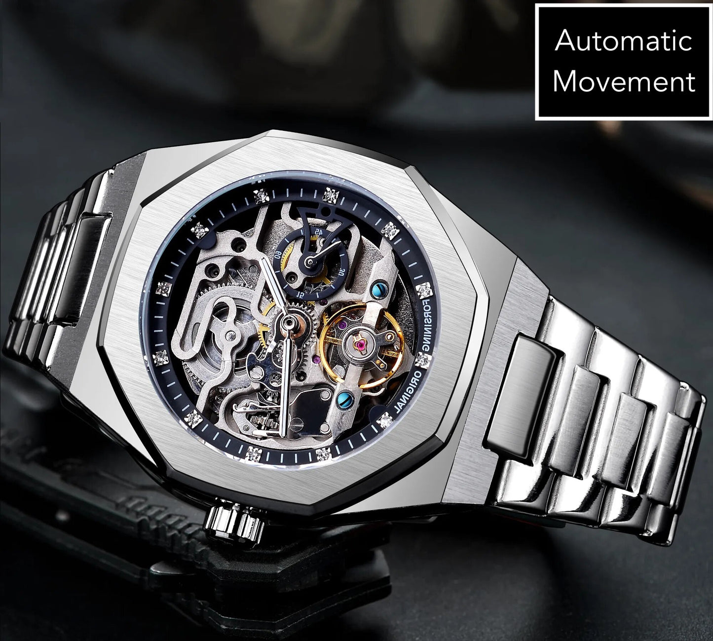 Valente Skeleton - Automatic (Free Cuban Chain Included!)